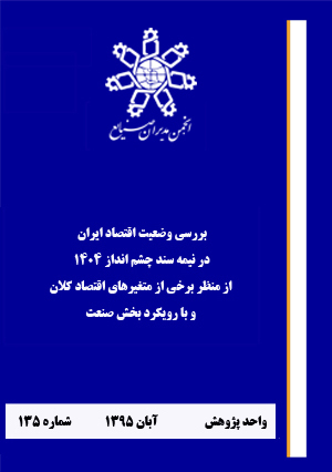 بررسی وضعیت اقتصاد ایران در نیمه سند چشم انداز 1404 از منظر برخی از متغیرهای اقتصاد کلان و با رویکرد بخش صنعت